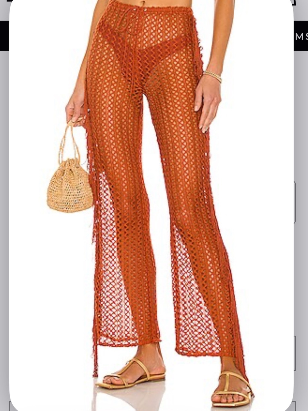 Kira Pants in Rust CAMILA COELHO